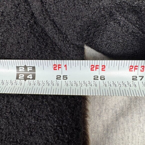 DOMINIC BELLISSIMO Shearling Lambskin Leather Reversible Coat Jacket Sz 14 Black - Picture 7 of 13